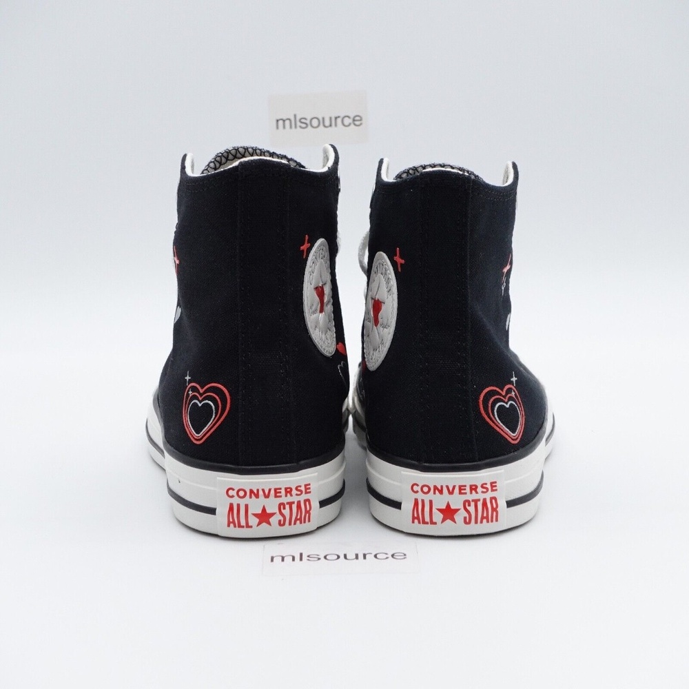 NEW Converse Chuck Taylor All Star High Top Hearts Sneakers A09116C - Picture 6 of 9